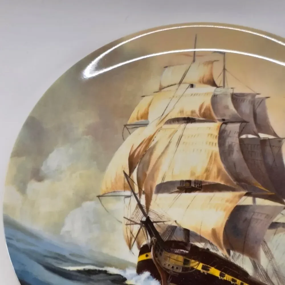 Arthur Hastings Stogdell USS Constitution Bicentennial Collector Plate 1776-1976
